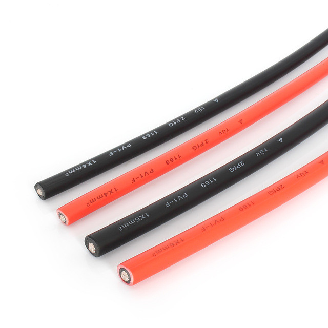 UL Type 600V PV Wire 8/10/12/14AWG Black/Red